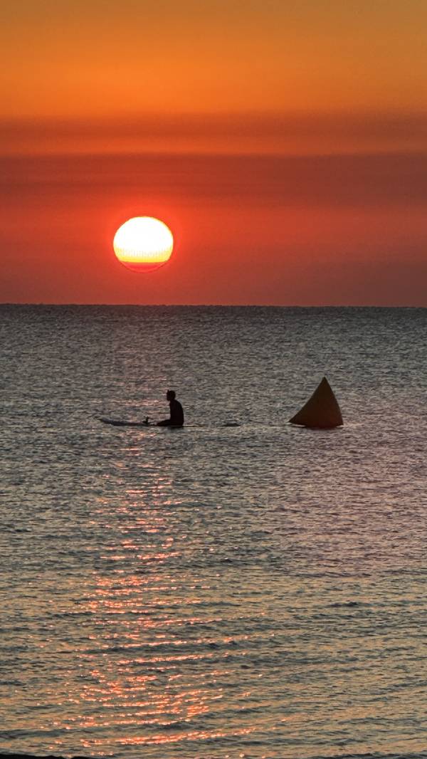Early morning swim at Key Biscayne beach